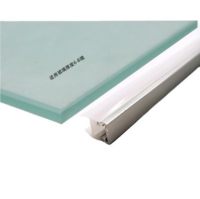 Iluminación de gabinete de estantería de vidrio único de superficie moderna Iluminación de estantería de vidrio de led blanco cálido