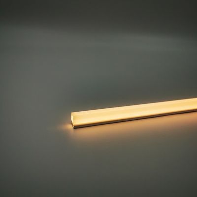 Modern Warm 3500K 900LM Sliver / Negro Aluminio de vidrio único Estante de luz para vidrio de 6-8mm