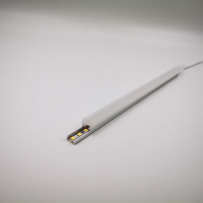Lámparas LED de estante de vidrio único en blanco cálido para estanterías de venta minorista