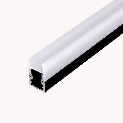 Moderno 6-8 mm Estante de vidrio Iluminación de acento Blanco cálido 3500K PMMA Aluminio Toque de interruptor de encendido/apagado Estante único