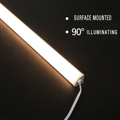 Lámparas de gabinete LED de aluminio anodizado moderno montadas en superficie