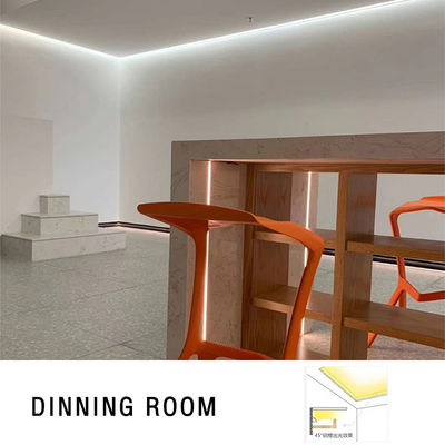 Lámparas de gabinete LED de aluminio anodizado moderno montadas en superficie