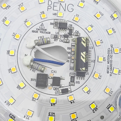Dia100mm Placa de PCB redonda 12w 15w AC 110V 120V 230V 3.93' Kit de luz de remodelación para el techo Luz de reflujo Ventilador de techo Panel de reemplazo de luz PCB 18W 3000K 6000K 1800LM 120V CRI90 Disminuible