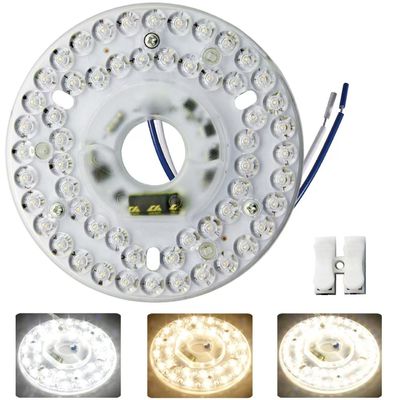 Dia125mm Placa de PCB redonda 4.9' 'Kit de luz de retrofit LED 22W Color 3000K/4500K/6000K CRI90 Para panel de reemplazo de luz de ventilador de techo PCB,Kit de retrofit de luz de techo LED,120V 2200LM,