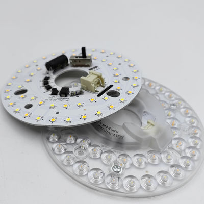 Dia125mm 4.9 pulgadas 24W LED de ventilador de techo luz Kit de remodelación Kit de reemplazo de luz de techo 5CCT 3000K 3500K 4000K 5000K 6000K ajustable 12W 18W 24W Switch, 2800LM 120V ETL 2 4 Watts