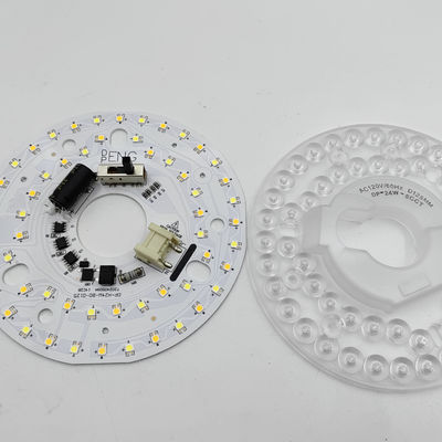 Dia125mm 4.9 pulgadas 24W LED de ventilador de techo luz Kit de remodelación Kit de reemplazo de luz de techo 5CCT 3000K 3500K 4000K 5000K 6000K ajustable 12W 18W 24W Switch, 2800LM 120V ETL 2 4 Watts