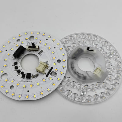 Dia125mm 4.9 pulgadas 24W LED de ventilador de techo luz Kit de remodelación Kit de reemplazo de luz de techo 5CCT 3000K 3500K 4000K 5000K 6000K ajustable 12W 18W 24W Switch, 2800LM 120V ETL 2 4 Watts