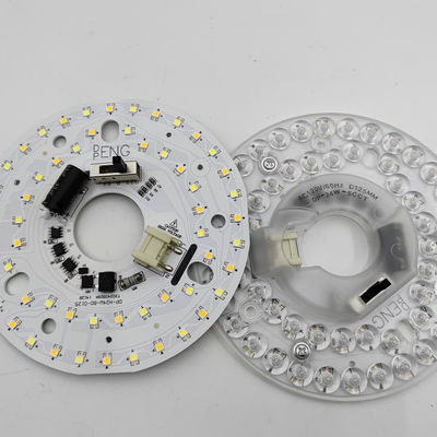 Dia125mm 4.9 pulgadas 24W LED de ventilador de techo luz Kit de remodelación Kit de reemplazo de luz de techo 5CCT 3000K 3500K 4000K 5000K 6000K ajustable 12W 18W 24W Switch, 2800LM 120V ETL 2 4 Watts