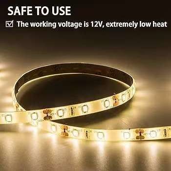 Lámparas de banda LED flexibles 600 unidades LEDs LEDs resistentes al agua 12 voltios LED Light Strips Pack de 16,4 pies/5m para fiesta en casa de vacaciones Decoración interior exterior resistente al agua Blanco 1 Pack
