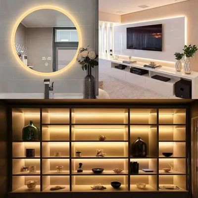 Lámparas de banda LED flexibles 600 unidades LEDs LEDs resistentes al agua 12 voltios LED Light Strips Pack de 16,4 pies/5m para fiesta en casa de vacaciones Decoración interior exterior resistente al agua Blanco 1 Pack