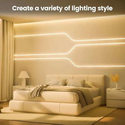 Decoración DIY Tubos de luz de banda de neón RGB 12v 24v SFlexible Luz de banda de neón para decoración de vacaciones Silicona IP67 Inodoro Luz de neón exterior