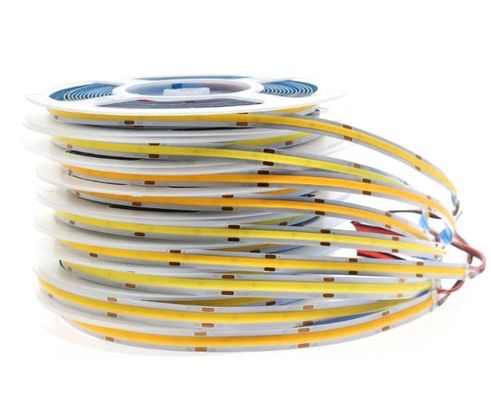 Luz de banda de COB para automóviles Luz de banda de LED 320led 384led 480led 528led 768leds RGB COB Luz de banda de LED para perfiles de aluminio