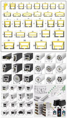 Luces de banda de neón de diodo flexible de silicona 2700k-5700k de neón RGBW LED Luces de neón