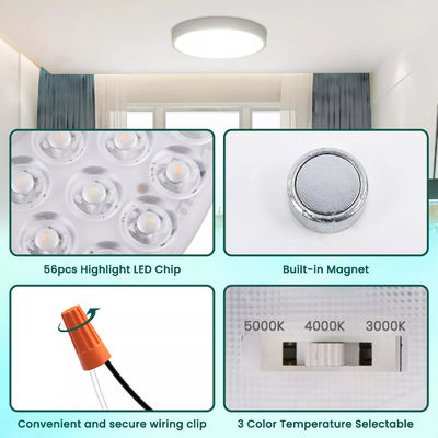 Dia100mm Placa de PCB redonda 12w 15w AC 110V 120V 230V 3.93' Kit de luz de remodelación para el techo Luz de reflujo Ventilador de techo Panel de reemplazo de luz PCB 15W 90 Dimmable