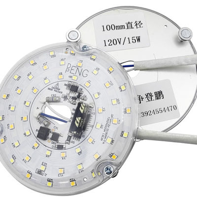Motor de luz LED de 15W 100MM para comedor Kit de remodelación de panel de ventilador de techo de 120V con módulos DOB