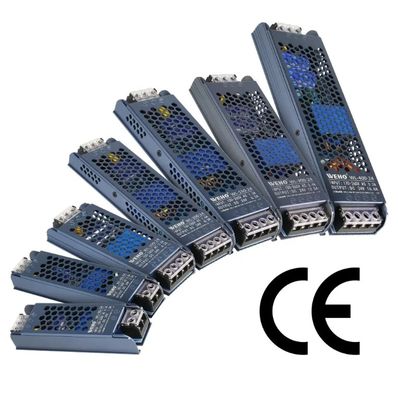 AC a DC Fuente de alimentación ultra delgada y delgada 12V / 24V 60W 100W 150W Conducción LED Fuente de alimentación de conmutación para caja de estaño de luz de tira LED