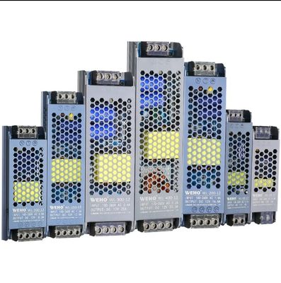 AC a DC Fuente de alimentación ultra delgada y delgada 12V / 24V 60W 100W 150W Conducción LED Fuente de alimentación de conmutación para caja de estaño de luz de tira LED