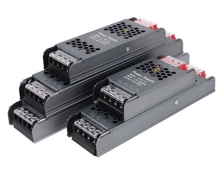 Fuente de alimentación ultra delgada y delgada 12V / 24V 60W 100W 150W Conducedor LED Fuente de alimentación de conmutación para caja de estaño de luz de tira LED