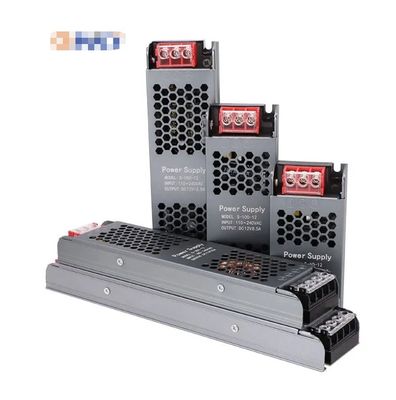 Fuente de alimentación ultra delgada y delgada 12V / 24V 60W 100W 150W Conducedor LED Fuente de alimentación de conmutación para caja de estaño de luz de tira LED