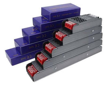 Fuente de alimentación ultra delgada y delgada 12V / 24V 60W 100W 150W Conducedor LED Fuente de alimentación de conmutación para caja de estaño de luz de tira LED