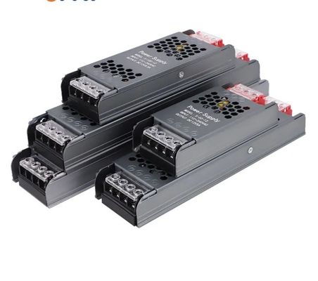 Fuente de alimentación ultra delgada y delgada 12V / 24V 60W 100W 150W Conducedor LED Fuente de alimentación de conmutación para caja de estaño de luz de tira LED