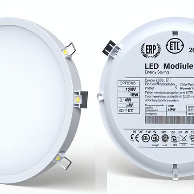 Panel de luz LED redondo de 24W con certificación ERP ETL y CCT ajustable