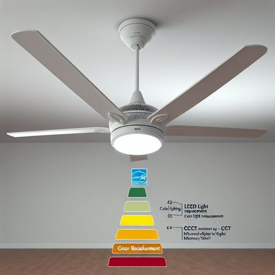 Reposición de luz LED de ventilador de techo con certificación Energy Star 3000K