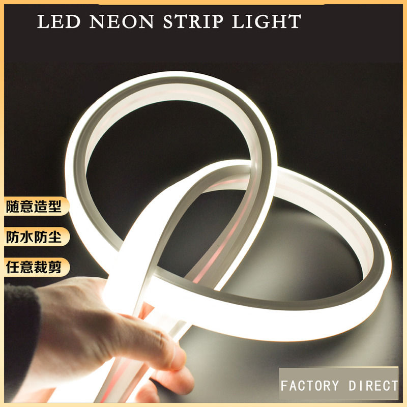 Luz de banda de neón LED de silicio IP54 resistente al agua con índice de representación de color 3000K/4000K/6000K