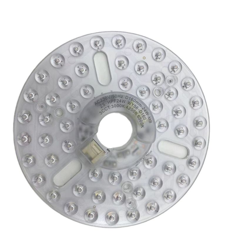 6.3&quot; Dia160mm Pcb redondo 24w LED ventilador de techo luz ventilador de techo LED módulo de reemplazo de luz para el ventilador de techo luz