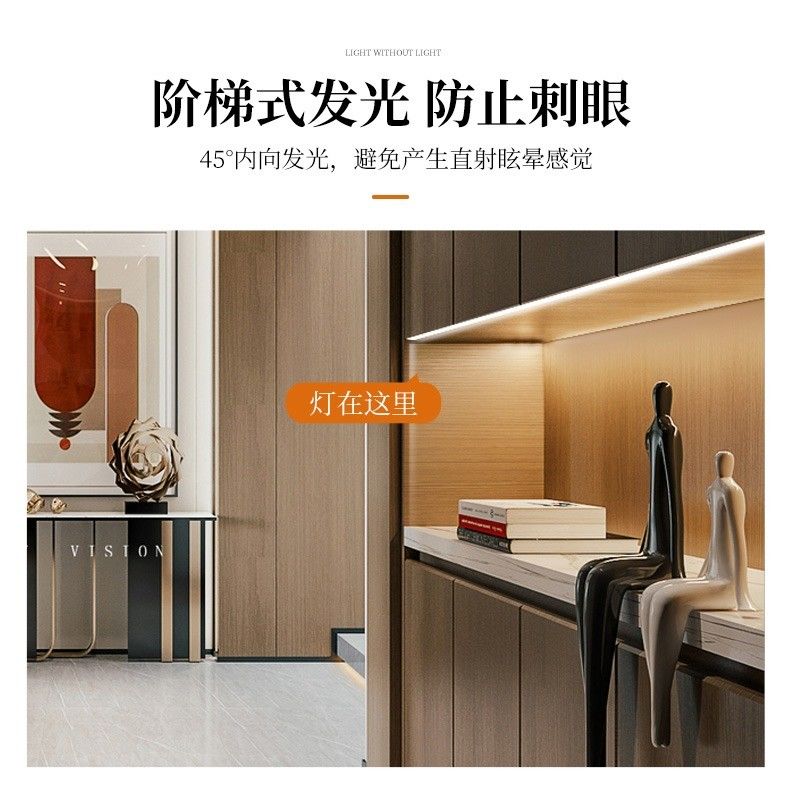 LED debajo de la batería de iluminación de gabinete Dimmable Moderno 3500K LED Cabinet Light para el armario de la cocina