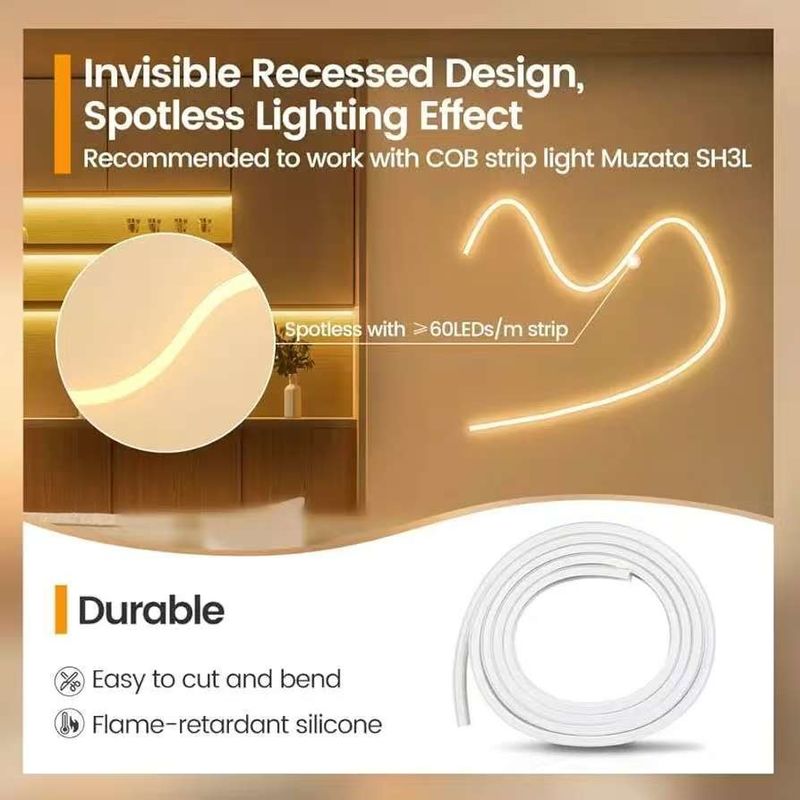 Decoración DIY Tubos de luz de banda de neón RGB 12v 24v SFlexible Luz de banda de neón para decoración de vacaciones Silicona IP67 Inodoro Luz de neón exterior