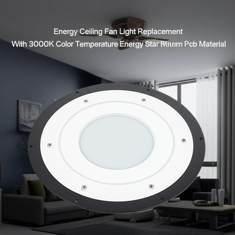 Reemplazo de luz LED para ventilador de techo con temperatura de color de 3000K, certificado Energy Star, material PCB de aluminio