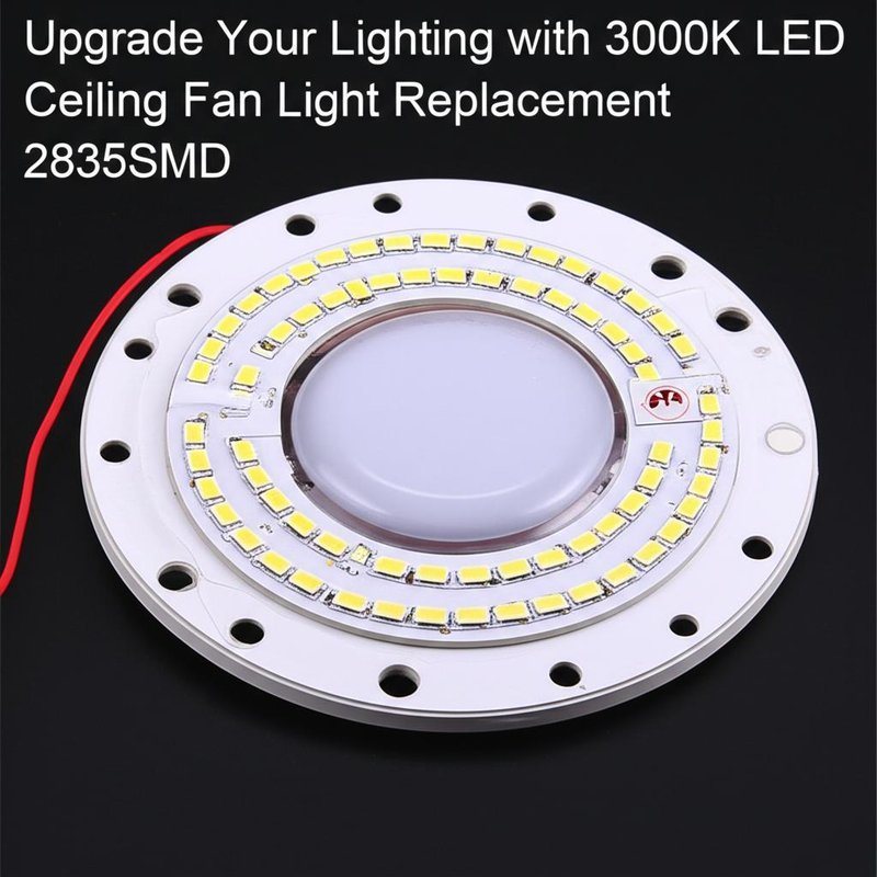 Upgrade Your Lighting with 3000K LED Ceiling Fan Light Replacement 2835SMD
