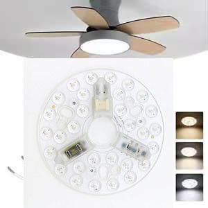 ERP Rosh módulos LED 5CCT 12W / 18W / 24W DIP interruptor ventilador de luz de techo con poder de bruja reemplaza el módulo LED